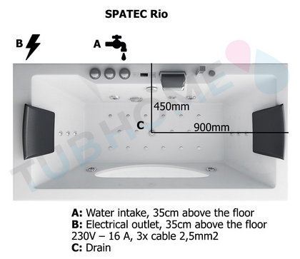 whirlpool bathtub drawing