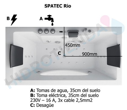 diagrama bañera hidromasaje